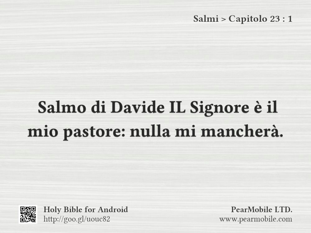 Salmi, Capitolo 23:1